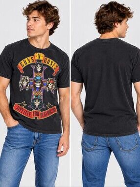 Vintage Y2K Guns N' Roses Appetite For Destruction Graphic T-Shirt - Size M
